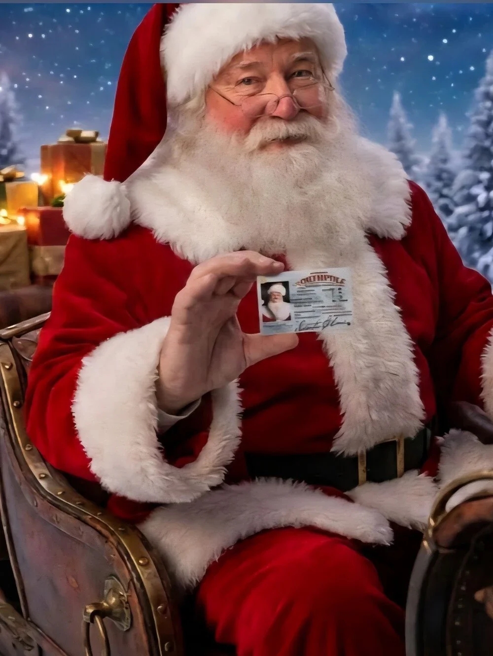 Northpole Santa Claus License ID Card - NEW 🎅BUY NOW✨️